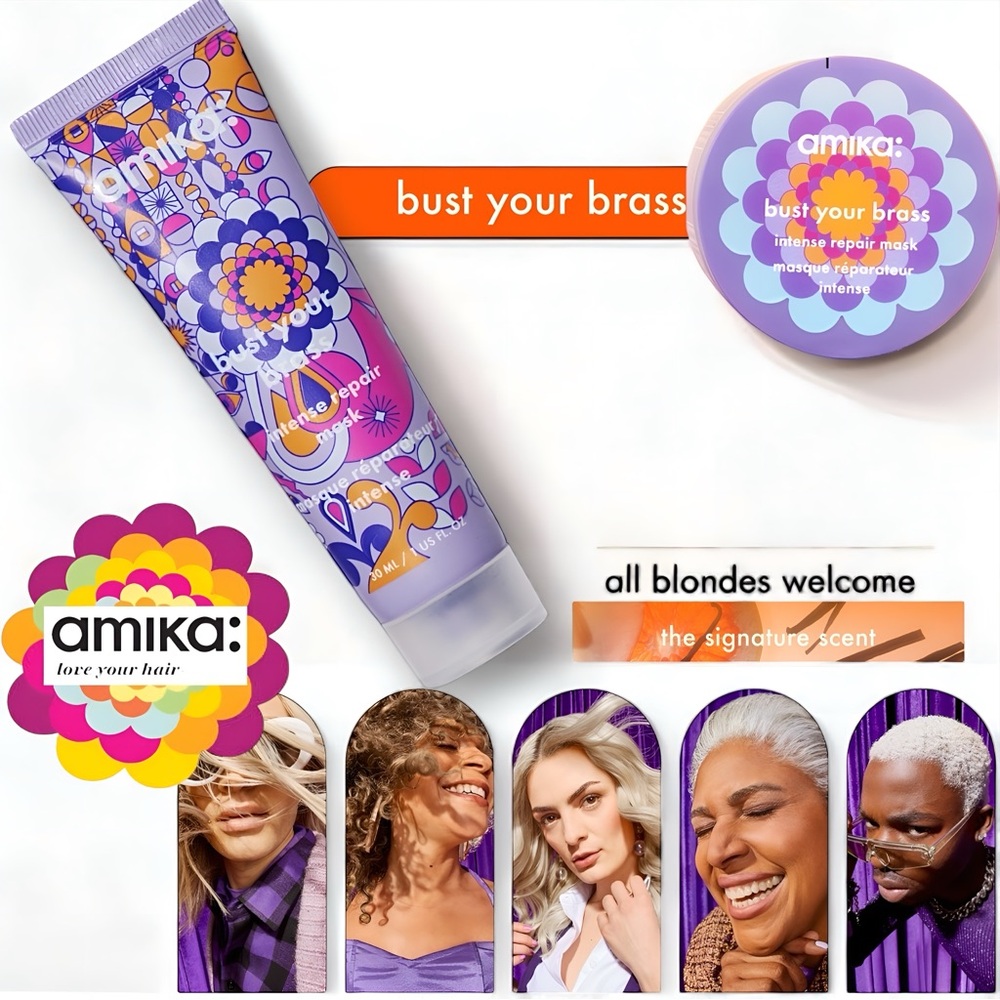 AMIKA Bust Your Brass Intense Repair Mask (2 fl oz / 60 ml) - Brand New!